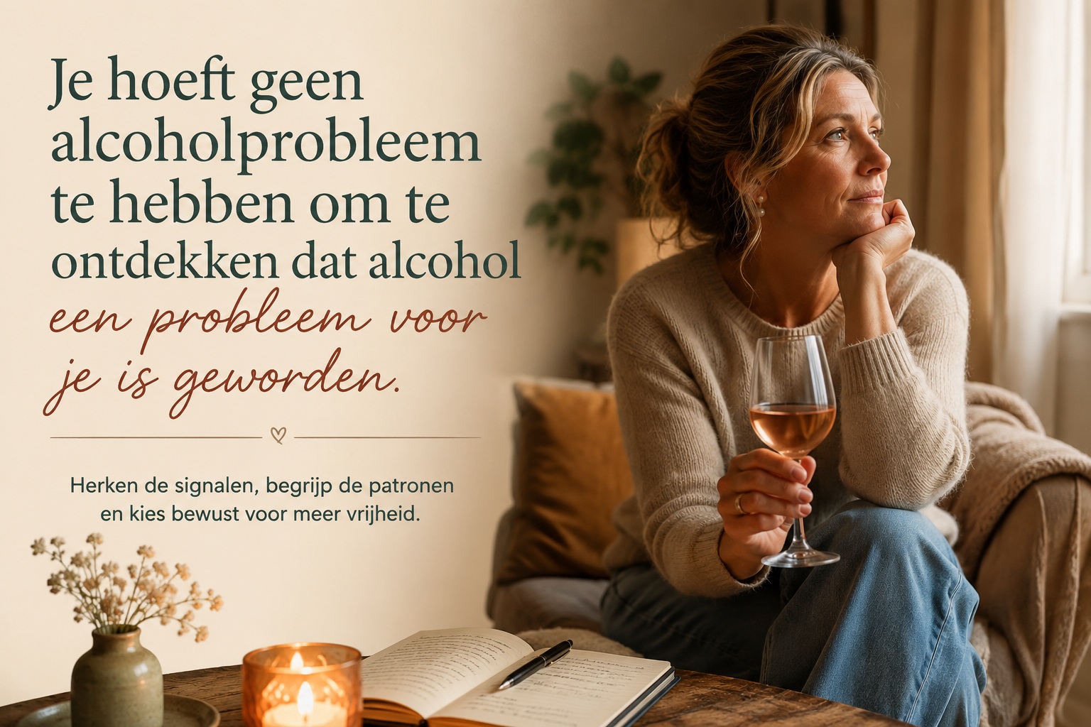 Je hoeft geen alcoholprobleem te hebben om te ontdekken dat alcohol een probleem voor je is geworden.